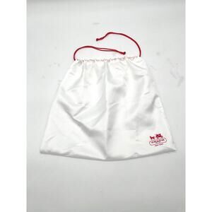 COACH Vintage Dust Bag, White Satin